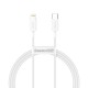 Кабель Baseus Superior Series Fast Charging, Type-C - Lightning, (CATLYS-A02) 20W, 1 м, белый