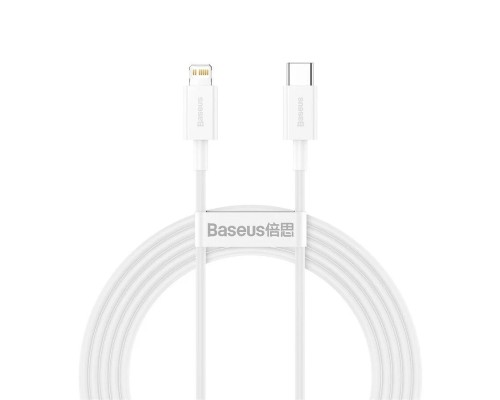 Кабель Baseus Superior Series Fast Charging, Type-C - Lightning, (CATLYS-C02) 20W, 2 м, белый