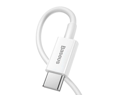 Кабель Baseus Superior Series Fast Charging, Type-C - Lightning, (CATLYS-C02) 20W, 2 м, белый