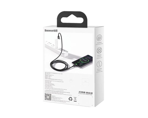 Кабель Baseus Superior Series Fast Charging, USB - Type-C, (CATYS-01) 66W, 1 м, черный 