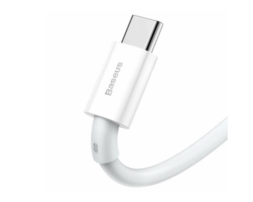 Кабель Baseus Superior Series Fast Charging, USB - Type-C, (CATYS-02) 66W, 1 м, белый