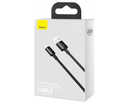 Кабель Baseus Superior Series Fast Charging, USB - Type-C, (CATYS-A01) 66W, 2м, черный 