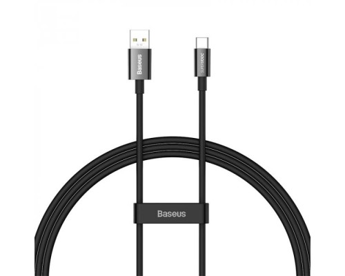 Кабель Baseus Superior Series (SuperVOOC) Fast Charging, USB - Type-C, (CAYS000901) 65W, 1 м, черный 