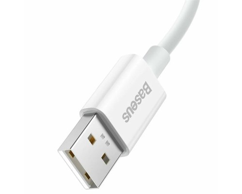 Кабель Baseus Superior Series (SuperVOOC) Fast Charging, USB - Type-C, (CAYS000902) 65W, 1 м, белый