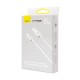 Кабель Baseus Superior Series (SuperVOOC) Fast Charging, USB - Type-C, (CAYS000902) 65W, 1 м, белый