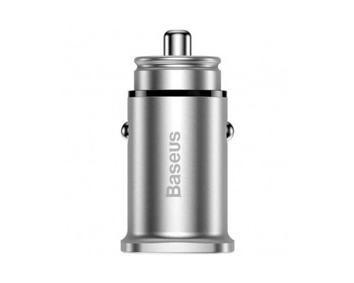Автомобильная зарядка Baseus с USB и Type-C серая (CCALL-BS0S)