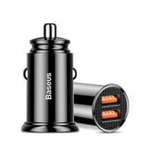 Автомобильная зарядка Baseus QC 3.0 2xUSB черная (CCALL-YD01)