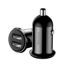 Автомобильная зарядка Baseus 2xUSB Grain Pro - Черное (CCALLP-01)