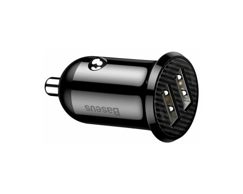 Автомобильная зарядка Baseus 2xUSB Grain Pro - Черное (CCALLP-01)
