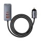 Автомобильный зарядный комплект 2U+2C Baseus CCBT-A0G, 120 Вт, серый