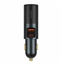 Автомобильная зарядка Baseus Share Together Port Fast Charge USB + Type-C 120W (CCBT-C0G), темно-серый