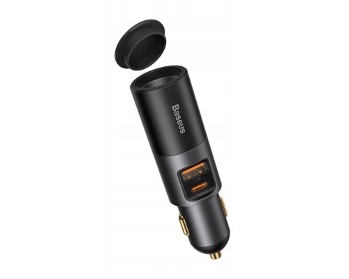 Автомобильная зарядка Baseus Share Together Port Fast Charge USB + Type-C 120W (CCBT-C0G), темно-серый
