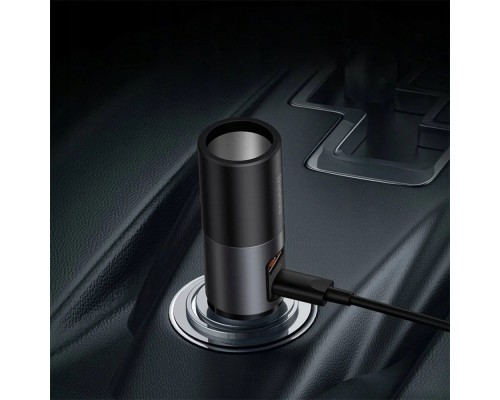 Автомобильная зарядка Baseus Share Together Port Fast Charge USB + Type-C 120W (CCBT-C0G), темно-серый
