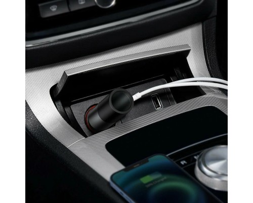 Автомобильная зарядка Baseus Share Together Port Fast Charge USB + Type-C 120W (CCBT-C0G), темно-серый