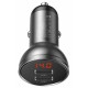 Автомобильная зарядка Baseus Digital Display Dual USB (CCBX-0G), 24W, черный