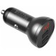Автомобильная зарядка Baseus Digital Display Dual USB (CCBX-0G), 24W, черный