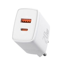 Зарядное устройство Baseus Compact Quick Charger (CCXJ-B02) USB+Type-C 5-12V 3A white