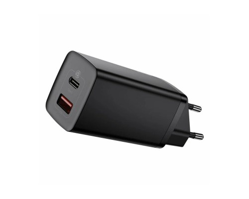 Зарядное устройство Baseus GaN2 Lite Quick Charger C+U 65W (CCGAN2L-B01), черный