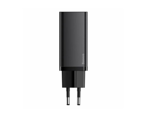 Зарядное устройство Baseus GaN2 Lite Quick Charger C+U 65W (CCGAN2L-B01), черный