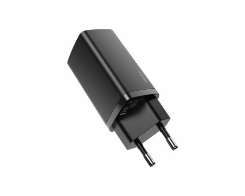 Зарядное устройство Baseus GaN2 Lite Quick Charger C+U 65W (CCGAN2L-B01), черный
