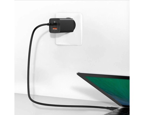 Зарядное устройство Baseus GaN2 Lite Quick Charger C+U 65W (CCGAN2L-B02), белый