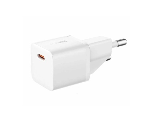 Зарядное устройство Baseus OS GaN5 Fast Charger Mini 1C 20W EU белый (CCGN050102)