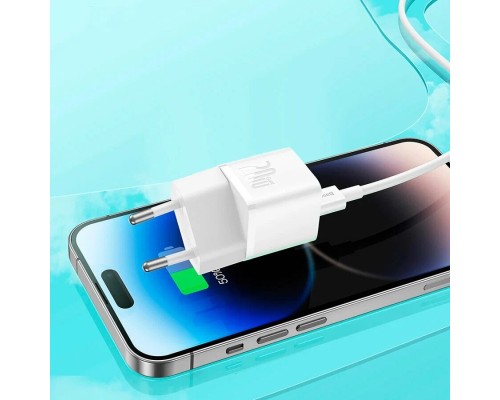 Зарядное устройство Baseus OS GaN5 Fast Charger Mini 1C 20W EU белый (CCGN050102)