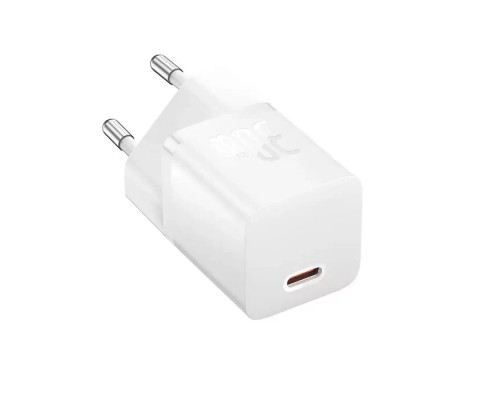 Зарядное устройство Baseus OS GaN5 Fast Charger Mini 1C 30W EU белое (CCGN070502)