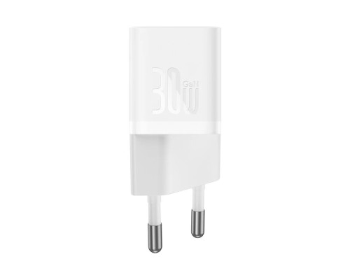 Зарядное устройство Baseus OS GaN5 Fast Charger Mini 1C 30W EU белое (CCGN070502)