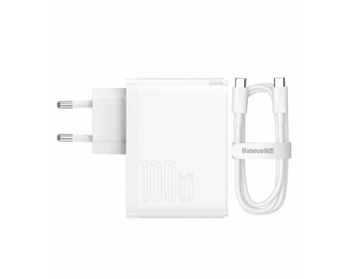 Зарядное устройство Baseus GaN5 Pro Fast Charger USB Type-C 5A, 100W, белый