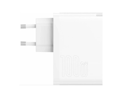 Зарядное устройство Baseus GaN5 Pro Fast Charger USB Type-C 5A, 100W, белый