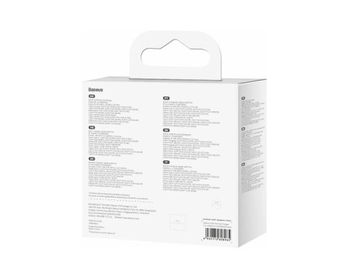 Зарядное устройство Baseus GaN5 Pro Fast Charger USB Type-C 5A, 100W, белый
