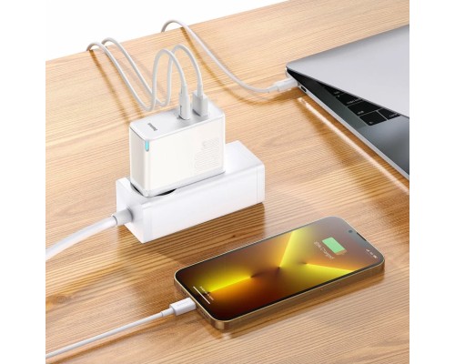 Зарядное устройство Baseus GaN5 Pro Fast Charger USB Type-C 5A, 100W, белый