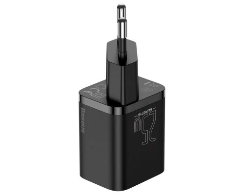 Зарядное устройство Baseus Super Si Quick Charger 1C 25W EU Black (CCSP020101)