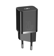 Зарядное устройство Baseus Super Si Quick Charger Type-C 20W EU, черное (CCSUP-B01)