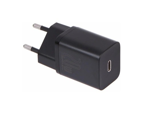 Зарядное устройство Baseus Super Si Quick Charger Type-C 20W EU, черное (CCSUP-B01)