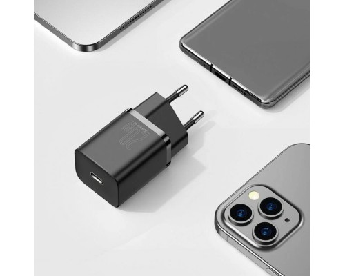 Зарядное устройство Baseus Super Si Quick Charger Type-C 20W EU, черное (CCSUP-B01)