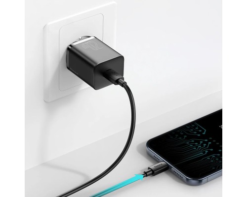 Зарядное устройство Baseus Super Si Quick Charger Type-C 20W EU, черное (CCSUP-B01)