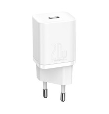 Зарядное устройство Baseus Super Si Quick Charger Type-C 20W EU, белое (CCSUP-B02)