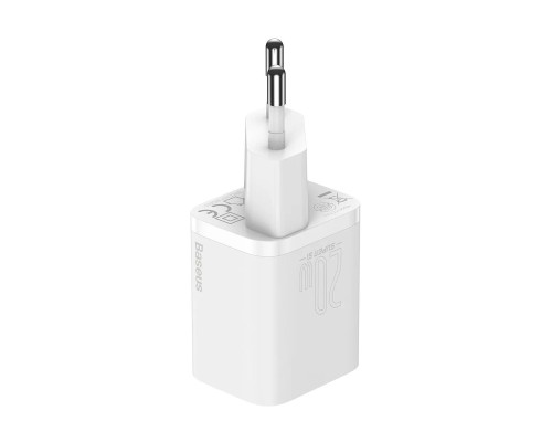 Зарядное устройство Baseus Super Si Quick Charger Type-C 20W EU, белое (CCSUP-B02)