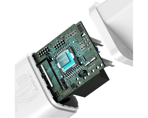Зарядное устройство Baseus Super Si Quick Charger Type-C 20W EU, белое (CCSUP-B02)