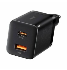 Зарядное устройство Baseus Super Si Quick Charger Type-C 30W EU, черное (CCSUPP-E01)