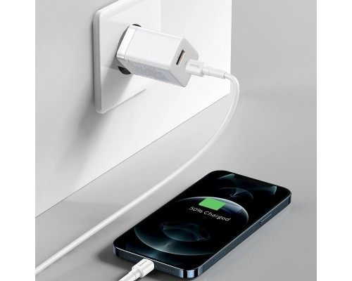 Зарядное устройство Baseus Super Si Quick Charger Type-C 30W EU, белое (CCSUPP-E02)