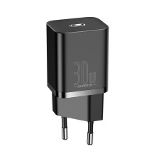 Зарядное устройство Baseus Super Si Quick Charger Type-C 30W EU, черное (CCSUP-J01)