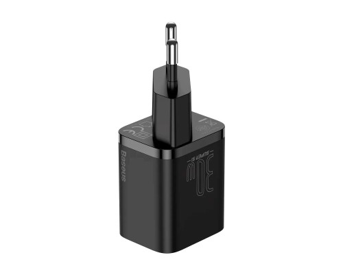 Зарядное устройство Baseus Super Si Quick Charger Type-C 30W EU, черное (CCSUP-J01)