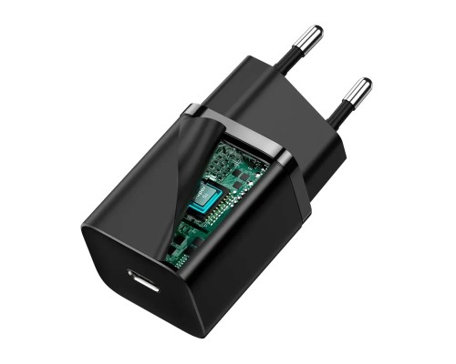 Зарядное устройство Baseus Super Si Quick Charger Type-C 30W EU, черное (CCSUP-J01)