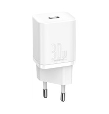 Зарядное устройство Baseus Super Si Quick Charger Type-C 30W EU, белое (CCSUP-J02)