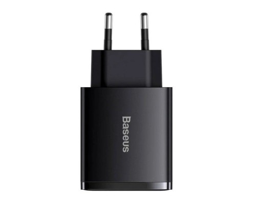 Зарядное устройство Baseus Compact Quick Charger 30W (CCXJ-E01) 2xUSB+Type-C 5-12V 3A black