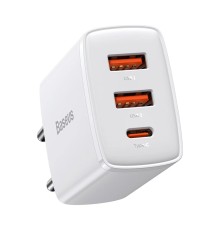 Зарядное устройство Baseus Compact Quick Charger 30W (CCXJ-E02) 2xUSB+Type-C 5-12V 3A white