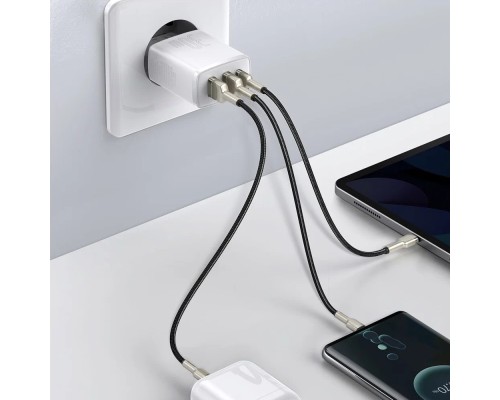 Зарядное устройство Baseus Compact Quick Charger 30W (CCXJ-E02) 2xUSB+Type-C 5-12V 3A white